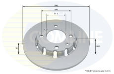 Brzdový kotúč COMLINE ADC5084