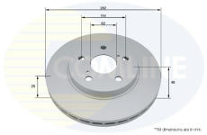 Brzdový kotúč COMLINE ADC5092V