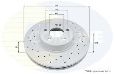 Brzdový kotúč COMLINE ADC5096V