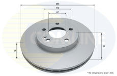 Brzdový kotúč COMLINE ADC5109V