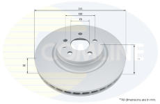 Brzdový kotúč COMLINE ADC5113V