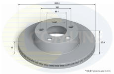 Brzdový kotúč COMLINE ADC5122V