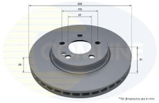 Brzdový kotúč COMLINE ADC5209V