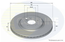 Brzdový kotúč COMLINE ADC5211V