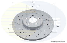 Brzdový kotúč COMLINE ADC5217V