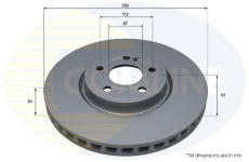 Brzdový kotúč COMLINE ADC5225V