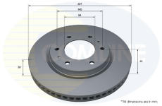 Brzdový kotúč COMLINE ADC5228V