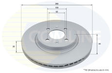 Brzdový kotúč COMLINE ADC5319V