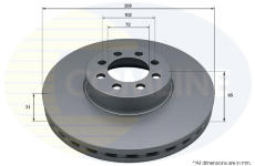 Brzdový kotúč COMLINE ADC5348V