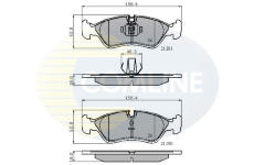 Sada brzdových platničiek kotúčovej brzdy COMLINE CBP01007