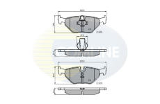 Sada brzdových platničiek kotúčovej brzdy COMLINE CBP01011