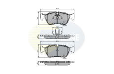 Sada brzdových platničiek kotúčovej brzdy COMLINE CBP01023