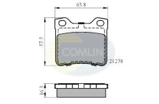 Sada brzdových platničiek kotúčovej brzdy COMLINE CBP01060