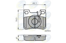 Sada brzdových platničiek kotúčovej brzdy COMLINE CBP01067