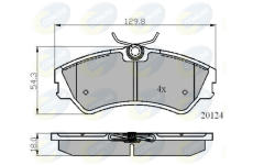 Sada brzdových platničiek kotúčovej brzdy COMLINE CBP01073