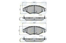 Sada brzdových platničiek kotúčovej brzdy COMLINE CBP01131