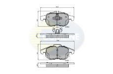 Sada brzdových platničiek kotúčovej brzdy COMLINE CBP01137