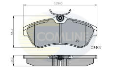 Sada brzdových platničiek kotúčovej brzdy COMLINE CBP01146