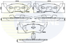 Sada brzdových platničiek kotúčovej brzdy COMLINE CBP01164