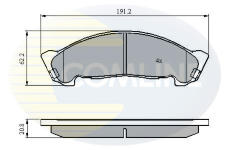 Sada brzdových platničiek kotúčovej brzdy COMLINE CBP01175