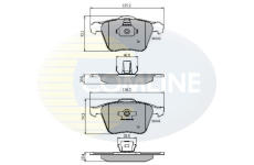 Sada brzdových platničiek kotúčovej brzdy COMLINE CBP01280