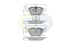 Sada brzdových platničiek kotúčovej brzdy COMLINE CBP01300