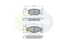 Sada brzdových platničiek kotúčovej brzdy COMLINE CBP0149