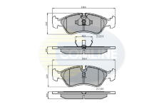 Sada brzdových platničiek kotúčovej brzdy COMLINE CBP0150