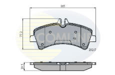 Sada brzdových platničiek kotúčovej brzdy COMLINE CBP01575