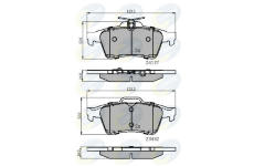 Sada brzdových platničiek kotúčovej brzdy COMLINE CBP01599