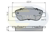 Sada brzdových platničiek kotúčovej brzdy COMLINE CBP01600