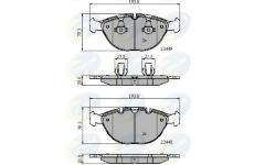 Sada brzdových platničiek kotúčovej brzdy COMLINE CBP01609