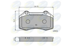 Sada brzdových platničiek kotúčovej brzdy COMLINE CBP01703
