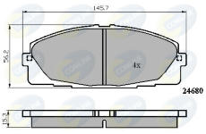 Sada brzdových platničiek kotúčovej brzdy COMLINE CBP01706