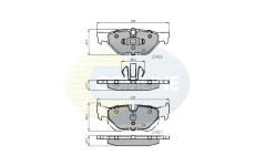 Sada brzdových platničiek kotúčovej brzdy COMLINE CBP01708