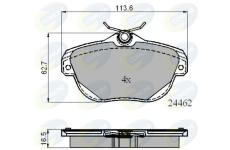 Sada brzdových platničiek kotúčovej brzdy COMLINE CBP01717