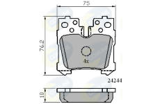 Sada brzdových platničiek kotúčovej brzdy COMLINE CBP01722