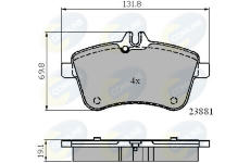 Sada brzdových platničiek kotúčovej brzdy COMLINE CBP01723
