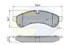Sada brzdových platničiek kotúčovej brzdy COMLINE CBP01727