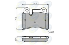 Sada brzdových platničiek kotúčovej brzdy COMLINE CBP01728