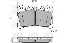 Sada brzdových platničiek kotúčovej brzdy COMLINE CBP01733