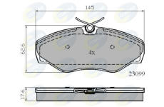 Sada brzdových platničiek kotúčovej brzdy COMLINE CBP01780