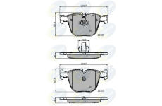 Sada brzdových platničiek kotúčovej brzdy COMLINE CBP01794