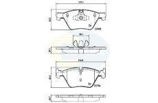 Sada brzdových platničiek kotúčovej brzdy COMLINE CBP02011