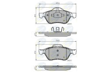 Sada brzdových platničiek kotúčovej brzdy COMLINE CBP02017