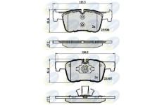 Sada brzdových platničiek kotúčovej brzdy COMLINE CBP02130