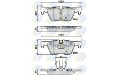 Sada brzdových platničiek kotúčovej brzdy COMLINE CBP02131