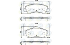 Sada brzdových platničiek kotúčovej brzdy COMLINE CBP02199