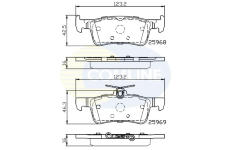 Sada brzdových platničiek kotúčovej brzdy COMLINE CBP02233