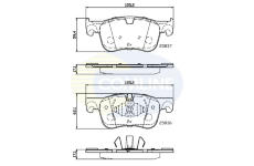 Sada brzdových platničiek kotúčovej brzdy COMLINE CBP02246
